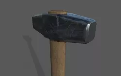 blacksmith hammer Low-poly 3D model