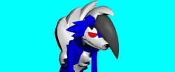 Blue lycanroc midnight 3D model