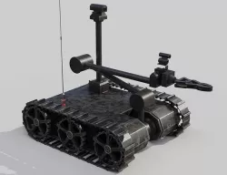 Bomb disposal EOD wheelbarrow robot 3D model