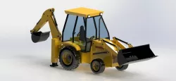 bulldozer- Backhoe loader