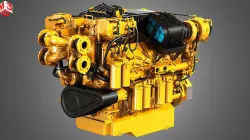 C32 Acert Engine - V12 Industrial Diesel Engine  3D model