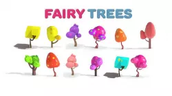 Cartoon Fairy Fun Trees 3D models  3D model