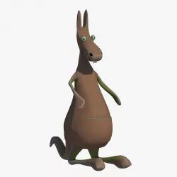 Cartoon Kangaroo 3D model