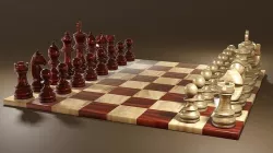 Chess Set Classic Low-poly 3D model