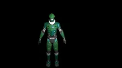 Cyborg Genji armor   Low-poly 3D model