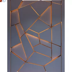 Decorative wall panel with light 14 3D model