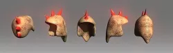 Desert Giant Lizard Helmet Low-poly 3D model