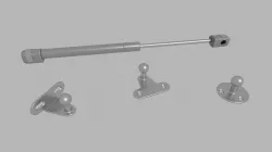 Door gas piston 3D model