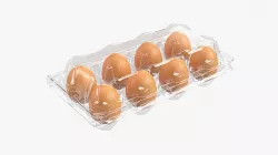 Egg food plastic package 8 eggs 3D model