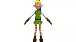 Elf Character Low-poly 3D model