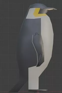 Emperor Penguin Low-poly 3D model