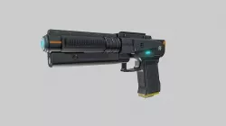 Energy Pistol Low-poly 3D model