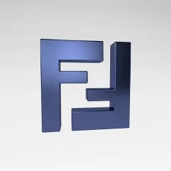 FENDI Logo v1 006 Low-poly 3D model