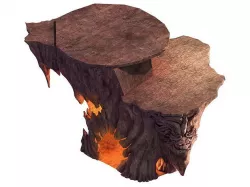 ff religious altar Zoroastrianism double altar 01 3D model