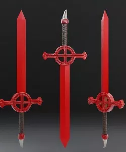 Finn Sword - Demon Blood Sword Low-poly 3D model