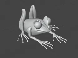 Flog  for print and interior 3D model
