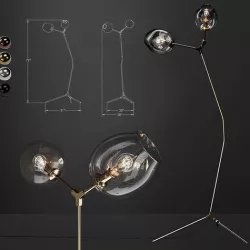 Floor lamp Branching Bubble 3D model