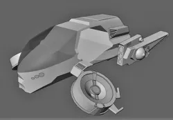 Flying car R187 aka futurecar 3D model
