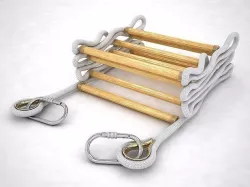 Folded Rope Ladder 3D model