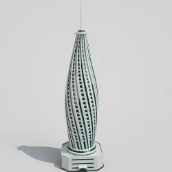 Futuristic Building 3D model