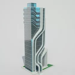Futuristic Building 3D model