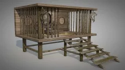 GOKTURK WOLF HOUSE 3D model