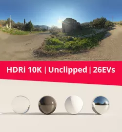 HDRi - Castle Road and Nature Texture
