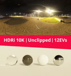 HDRi Night light and buildings Texture
