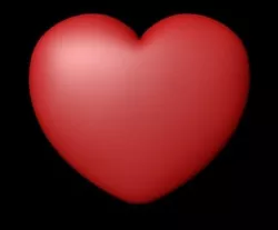 Heart love cartoon  Low-poly 3D model