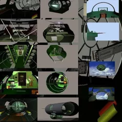 Inside the B17  all Compartments 3D model