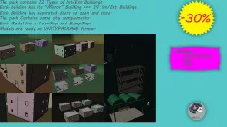 Interior and Exterior Buildings 3D model