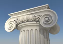 ionic column 3D model