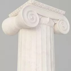 Ionic column and capital 3D model
