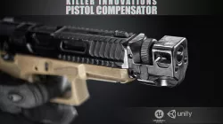 Killer innovations pistol compensator Low-poly 3D model