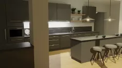 Kitchen Dark Design  3D model