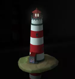 Lighthouse Low-poly 3D model