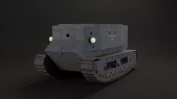 Little Willie WW1 Tank 1915 3D model