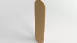 Longboard Surfboard 3D model