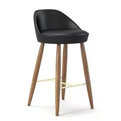 Low Backed Bar Stool 3D model
