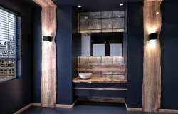 Luxury Wooden Bathroom Scene - Ready to Render 3D model