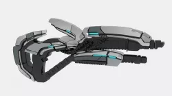 Me2 Gun Geth Plasma Shotgun 3D model