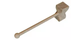 Meat Mallet Wood 3D Model 3D model