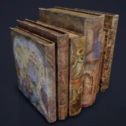 Medieval Books Row 3 Design 2 Low-poly 3D model