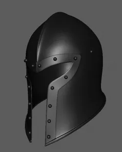 Medieval Helmet Barbuta Helmet Low-poly 3D model