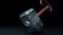 Mjolnir Battle Hammer Low-poly 3D model