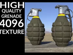 MK2 MKII Hand Grenade HIGH QUALITY 3D model
