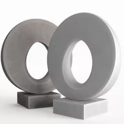 Modern Decorative Abstract Stone Art Sculpture 02 3D model