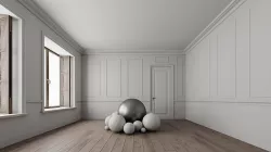 Multiple Renderer Setups - Mid-Century Type Room Scene- Lights Low-poly 3D model