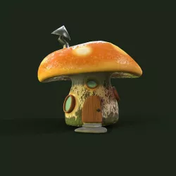 Mushroom home 3D model 3D model