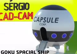 Nave Espacial Goku- Sérgio CAD CAM